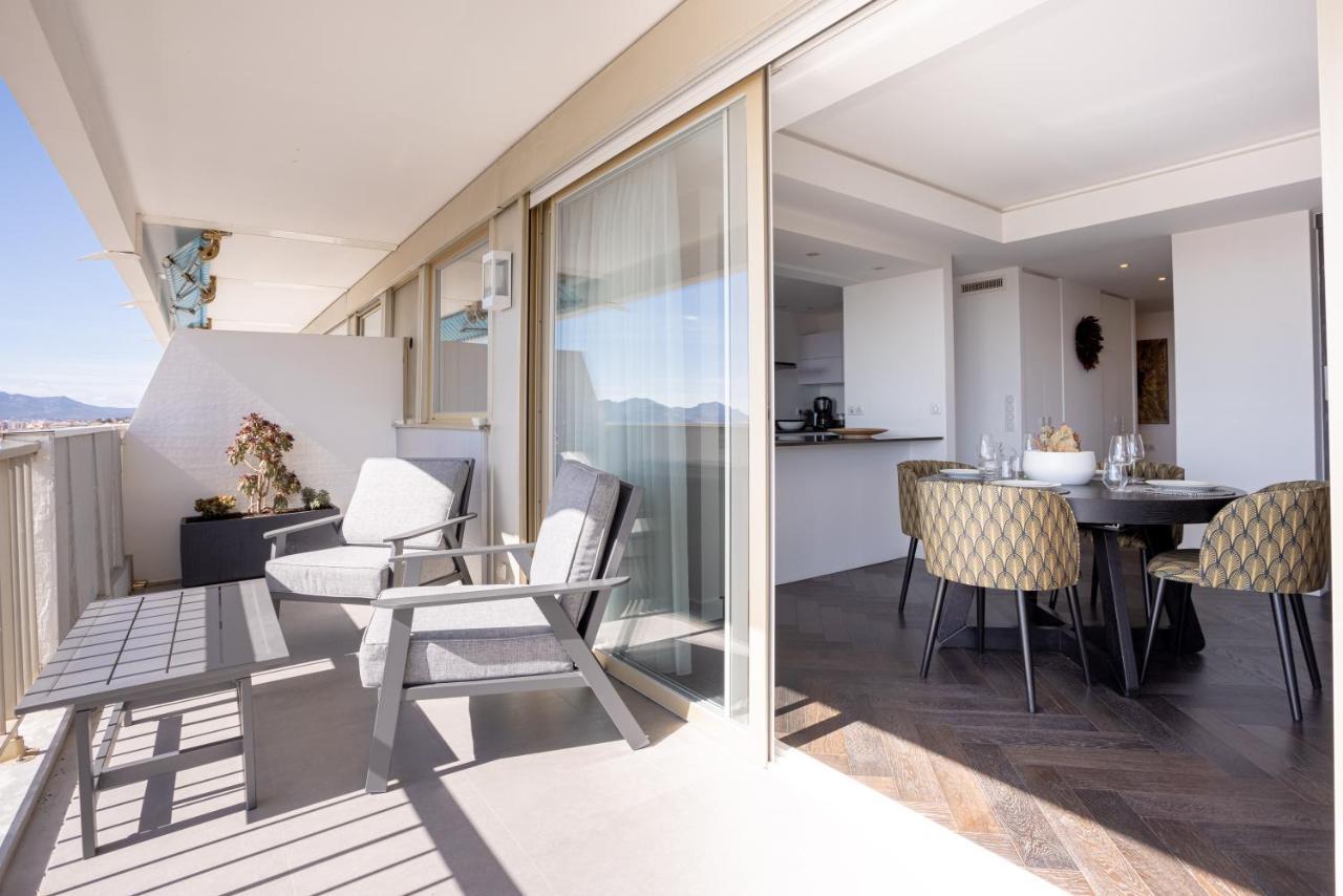 Cannes Panorama - Piscine, Vue Mer, Parking, Clim Kültér fotó